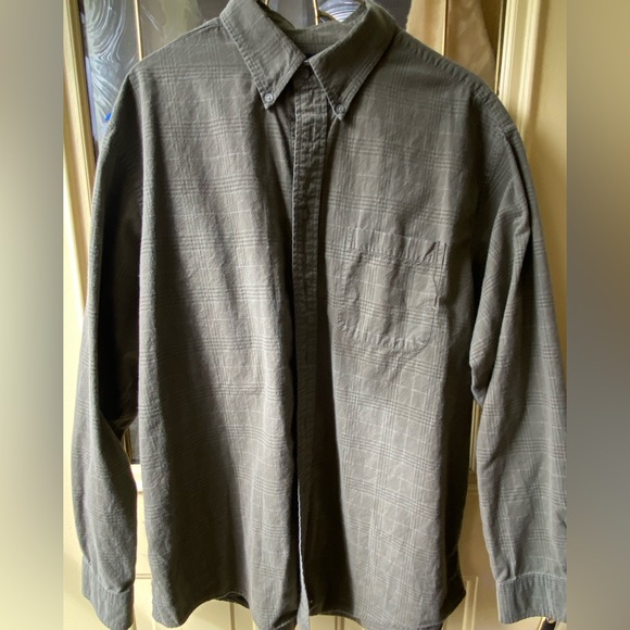 Men’s Roundtree and Yorke Button-Up Shirt, size XL. Olive Green. - Picture 1 of 3